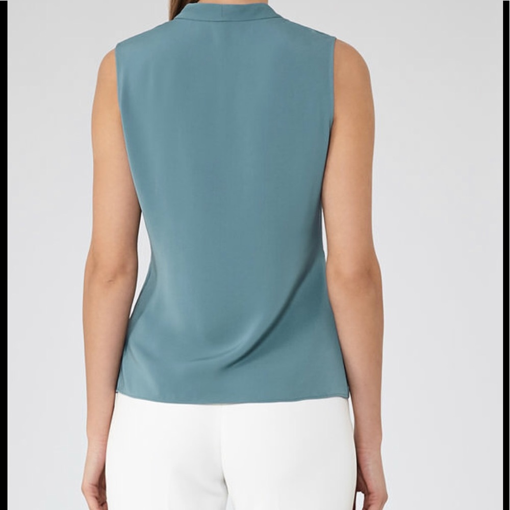 Reiss Orion-Blue Twist Top - Picture 2 of 4